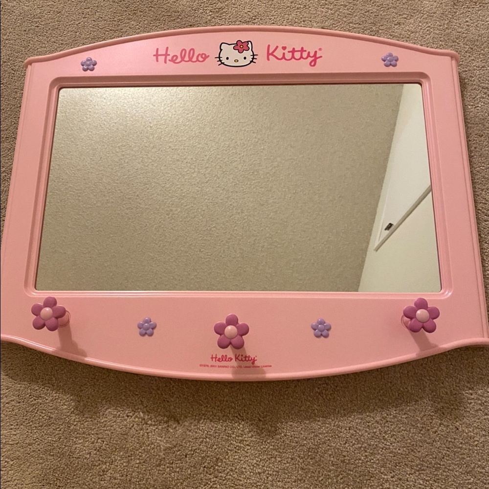 Hello Kitty Vintage 2001 Pink Wall Mirror